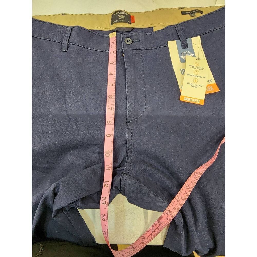 Dockers Men's Size 40x32 Navy Ultimate Chinos, Athletic Fit Stretch Straight Leg - Picture 6 of 15